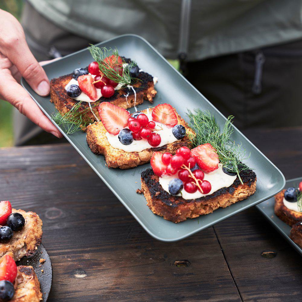 Stapelbar, rektangulär tallrik