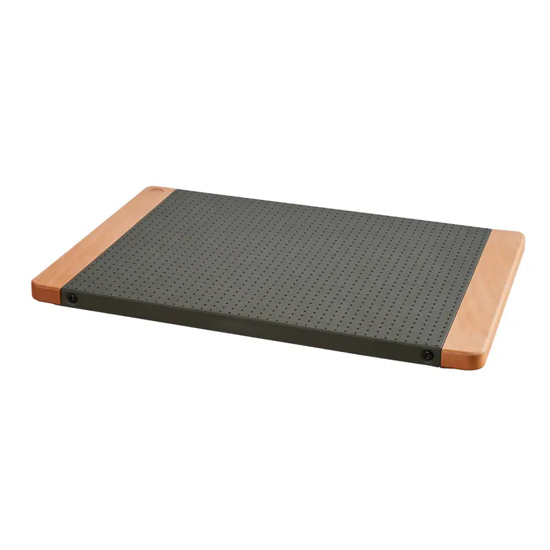 Kompakt campingbord, lätt aluminium och trä