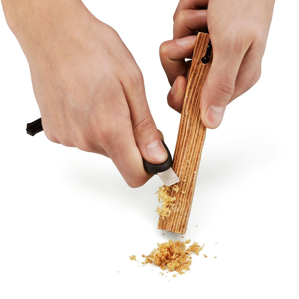 Eldstartare, mayastick på snöre